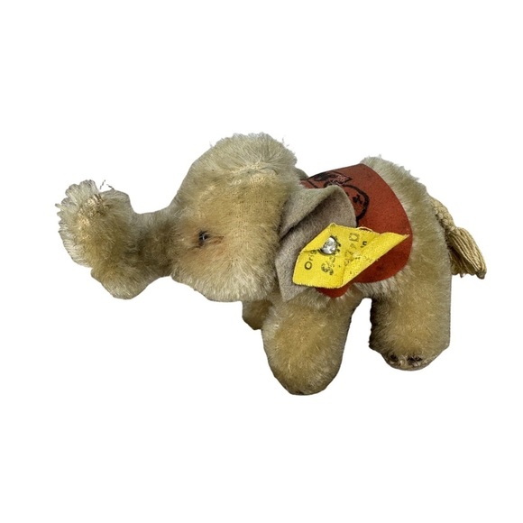 steiff Other - Steiff Plush Elephant 1955 75th Anniversary made in Germany Mohair